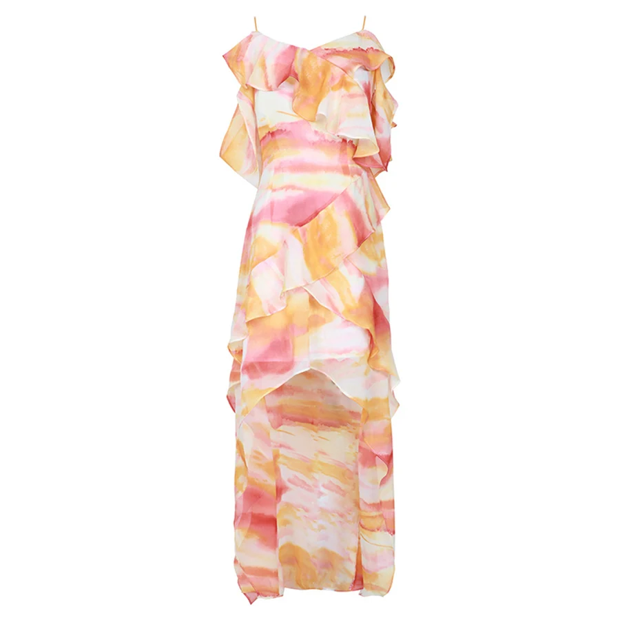VERDEJULIAY Runway Cascading Ruffles Women Dress 2019 Summer New Midi Boho Beach Spaghetti Strap Flower Print Long Sexy Dress
VERDEJULIAY Runway Cascading Ruffles Women Dress 2019 Summer New Midi Boho Beach Spaghetti Strap Flower Print Long Sexy Dress