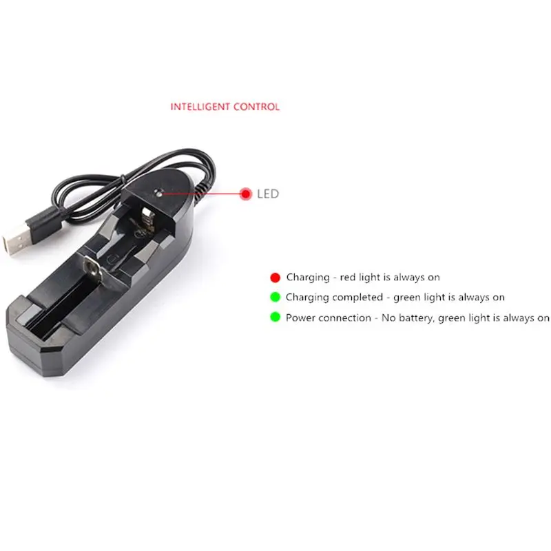 3.7V 18650 Single Slot Charger Portable 18350 16340 14500 USB Interface E-cigarette Independent Li-ion Battery Charging Device
3.7V 18650 Single Slot Charger Portable 18350 16340 14500 USB Interface E-cigarette Independent Li-ion Battery Charging Device