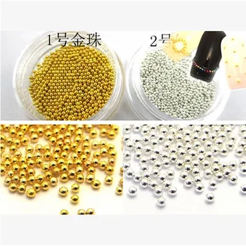 2pots gold silver mini metallic caviar nail beads for 3d nail art tips decoration manicure tools 1MM , TWE8789RE
2pots gold silver mini metallic caviar nail beads for 3d nail art tips decoration manicure tools 1MM , TWE8789RE