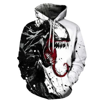 2019 hot film venom men's hoodie Spring and Autumn Hot 3D Marvel series men and women casual plus size hooded sweatshirt
2019 hot film venom men's hoodie Spring and Autumn Hot 3D Marvel series men and women casual plus size hooded sweatshirt