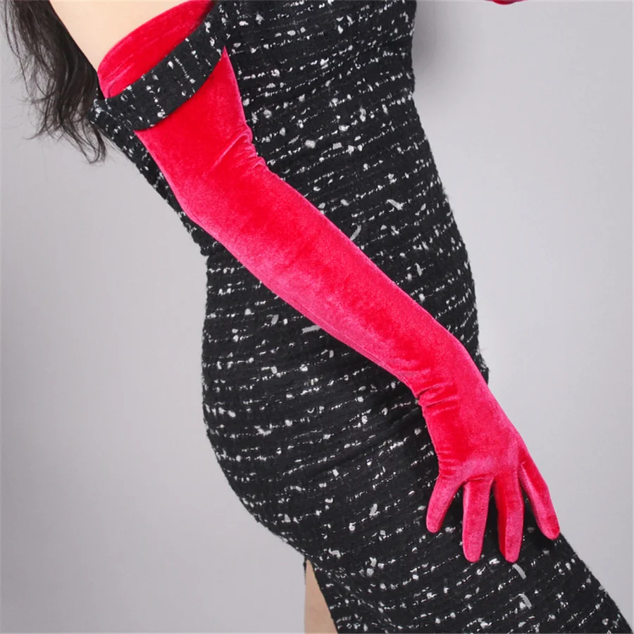 Velvet Lengthening Gloves 60cm Pink Rose Red Female Models High Elastic Velvet Gold Velvet Touch Screen SRMH60
Velvet Lengthening Gloves 60cm Pink Rose Red Female Models High Elastic Velvet Gold Velvet Touch Screen SRMH60
