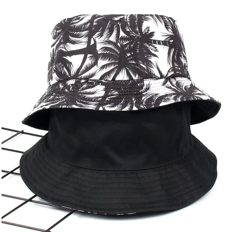 2019 new Two Side Reversible Coconut tree Bucket Hat Unisex Printing Hip Hop hat for women men Panama cap summer fisherman hat
2019 new Two Side Reversible Coconut tree Bucket Hat Unisex Printing Hip Hop hat for women men Panama cap summer fisherman hat