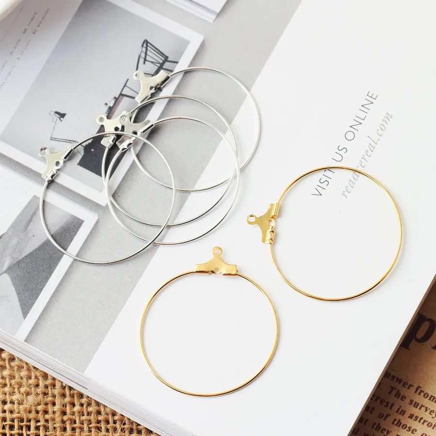 10pc Gold Silver Color 3cm Round Circle Earring Drop Pendant Connector Ring DIY Ear Stud Necklace Bracelet Charm Jewelry Finding
10pc Gold Silver Color 3cm Round Circle Earring Drop Pendant Connector Ring DIY Ear Stud Necklace Bracelet Charm Jewelry Finding