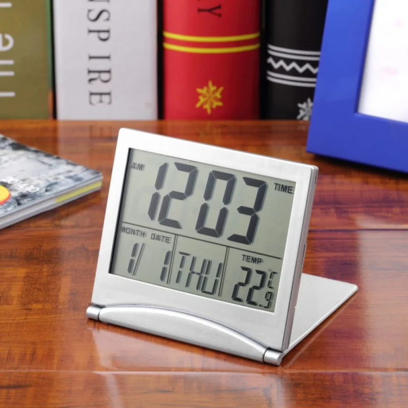 Mini Single-sided Calendar Alarm Clock Digital Desk Clock LCD Display Thermometer Temperature Date And Time Display
Mini Single-sided Calendar Alarm Clock Digital Desk Clock LCD Display Thermometer Temperature Date And Time Display
