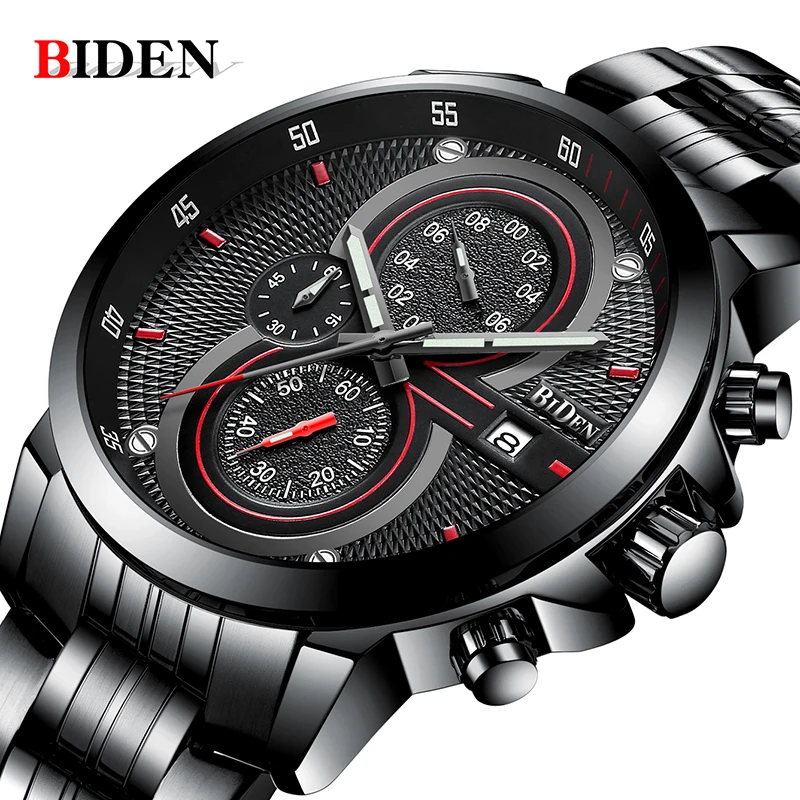Man Watch BIDEN Top Brand Luxury Steel Strap Business Quartz Watch Military Army Waterproof Sports Watch men relogio masculino
Man Watch BIDEN Top Brand Luxury Steel Strap Business Quartz Watch Military Army Waterproof Sports Watch men relogio masculino