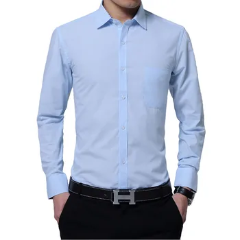 2019 Male Shirts Long Sleeve Men Shirt Brand Clothing Casual Slim Fit Camisa Social plain weave Masculina Chemise Homme
2019 Male Shirts Long Sleeve Men Shirt Brand Clothing Casual Slim Fit Camisa Social plain weave Masculina Chemise Homme