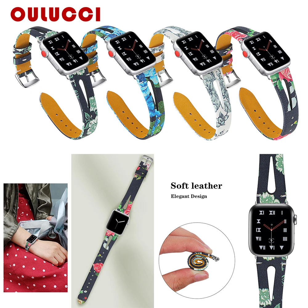 Oulucci Fashion Genuine Leather Band for Apple Watch 1 2 3 4 Colorful Printed Replacement Strap Belt 38 40 42 44 Watchband
Oulucci Fashion Genuine Leather Band for Apple Watch 1 2 3 4 Colorful Printed Replacement Strap Belt 38 40 42 44 Watchband