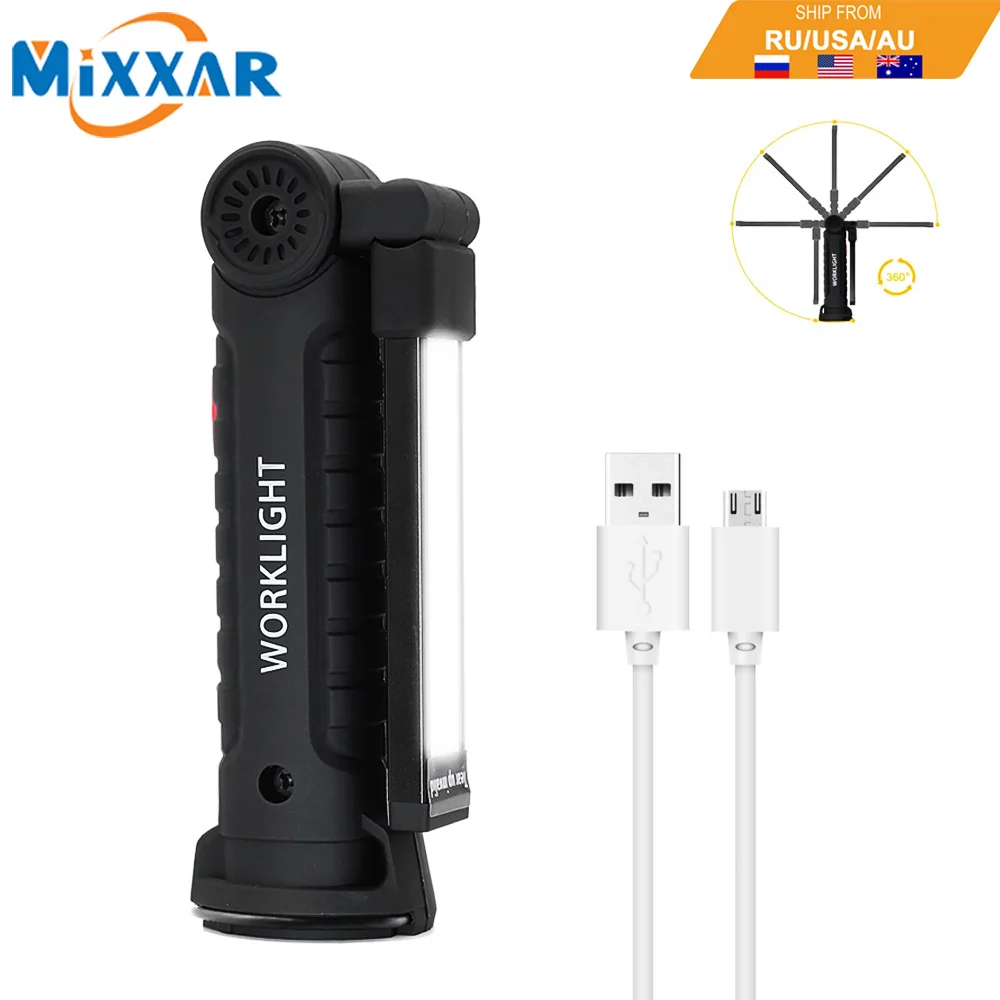 EZK20 Dropshipping Rechargeable COB LED Flashlight Work Light Flood Light Torch Magnetic Base for Car Repairing Workshop Camping
EZK20 Dropshipping Rechargeable COB LED Flashlight Work Light Flood Light Torch Magnetic Base for Car Repairing Workshop Camping