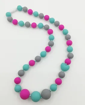 Food grade Silicone Teething Necklace with heart beads baby chew necklace Nursing necklace HOT
Food grade Silicone Teething Necklace with heart beads baby chew necklace Nursing necklace HOT