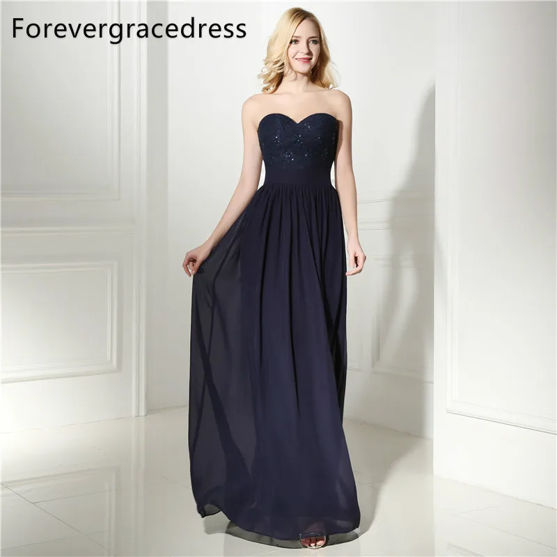 Forevergracedress Actual Photos Navy Blue Evening Dress Sweetheart Sleeveless Chiffon Formal Party Gown Plus Size Custom Made
Forevergracedress Actual Photos Navy Blue Evening Dress Sweetheart Sleeveless Chiffon Formal Party Gown Plus Size Custom Made