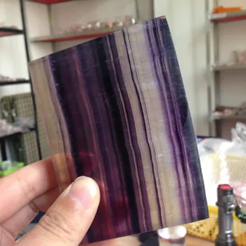 435g Natural Polished Fluorite Block Healing Crystal Minerals Cristal de cuarzo ornaments Decoration Hot Sale 
435g Natural Polished Fluorite Block Healing Crystal Minerals Cristal de cuarzo ornaments Decoration Hot Sale