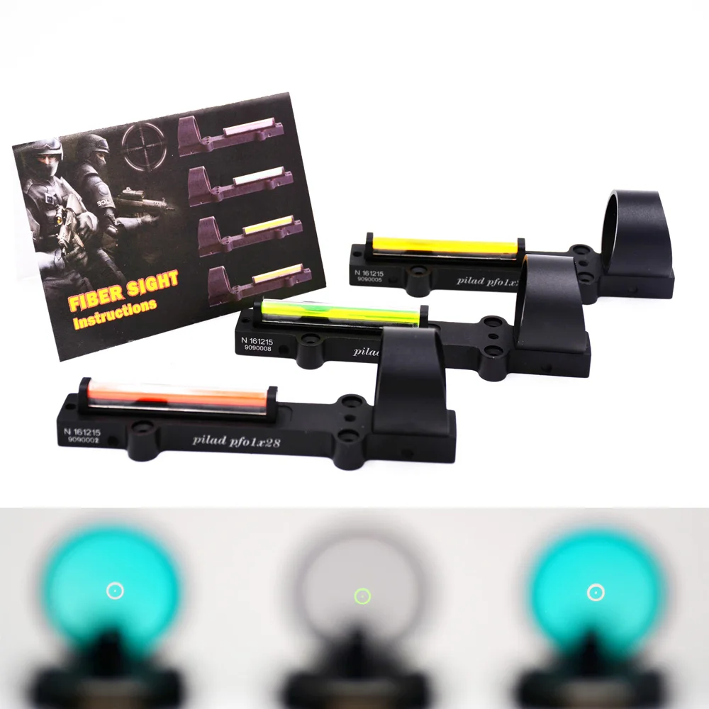 Hunting red fiber 1x28 Red dot sight scope Green dot sight fit shotguns rib rail with black color Hunting red fiber 1x28 Red dot sight scope Green dot sight fit shotguns rib rail with black color <br><br>Aliexpress