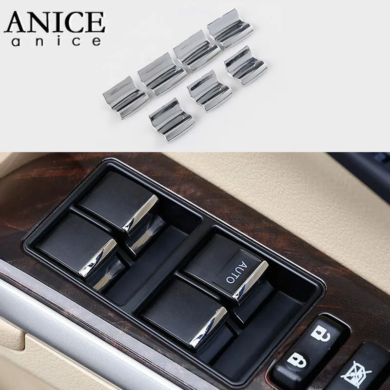 7pcs Window Lift Button Sequins Cover Trim For Toyota Corolla RAV4 Highlander Kluger Auris 2014 2015 2016 2017 2018 stainless
7pcs Window Lift Button Sequins Cover Trim For Toyota Corolla RAV4 Highlander Kluger Auris 2014 2015 2016 2017 2018 stainless