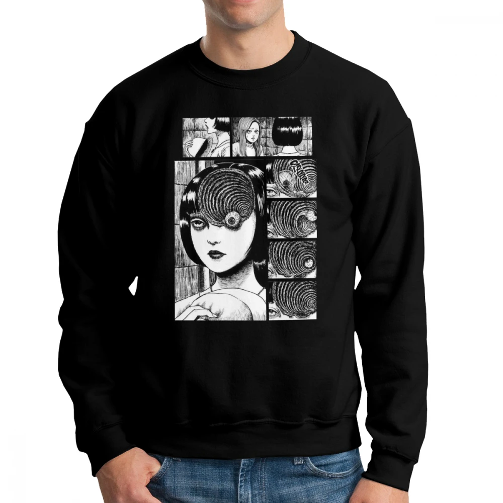 Men's Uzumaki Junji Ito Sweatshirt Horror Manga Hoodie Funny Sweatshirt Cotton Autumn Pullovers for Men
Men's Uzumaki Junji Ito Sweatshirt Horror Manga Hoodie Funny Sweatshirt Cotton Autumn Pullovers for Men