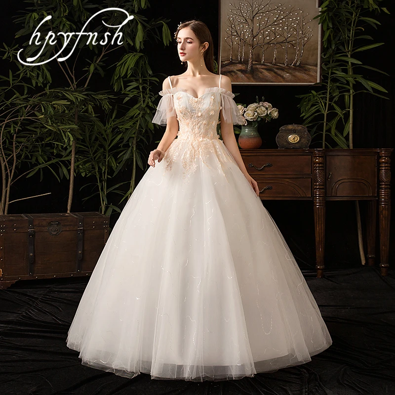 Cheap Ball Gowns Spaghetti Straps Off White Tulle Wedding Dress 2019 with pink Flowers Bridal Dress Marriage Customer Made Size
Cheap Ball Gowns Spaghetti Straps Off White Tulle Wedding Dress 2019 with pink Flowers Bridal Dress Marriage Customer Made Size