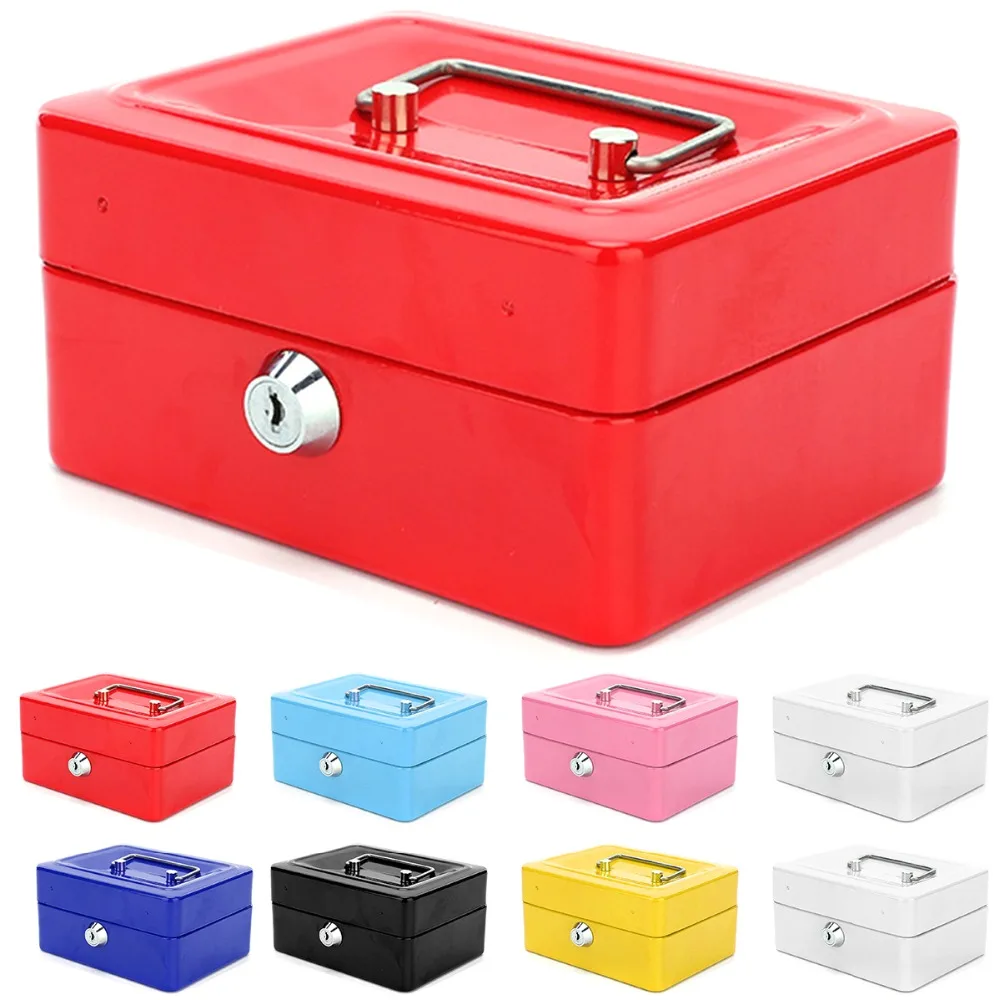 Mini Metal Locking Safe Box with Money Tray Jewelry Cash Security Storage Organizer Box w/ Keys keep valuables safe
Mini Metal Locking Safe Box with Money Tray Jewelry Cash Security Storage Organizer Box w/ Keys keep valuables safe