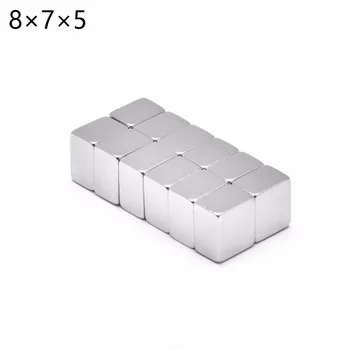 5pcs 8x5x7 small size N50 Grade Block Neodymium Magnet 8mm x 5mm x 7mm Super Strong Cuboid Rare Earth Magnets 8*5*7
5pcs 8x5x7 small size N50 Grade Block Neodymium Magnet 8mm x 5mm x 7mm Super Strong Cuboid Rare Earth Magnets 8*5*7
