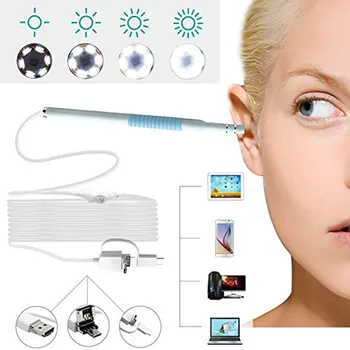 5.5mm lens 2m cable Android USB endoscope camera 3-in-1 Ear Cleaning USB Endoscope Visual Ear Spoon Earpick Otoscope Camera
5.5mm lens 2m cable Android USB endoscope camera 3-in-1 Ear Cleaning USB Endoscope Visual Ear Spoon Earpick Otoscope Camera