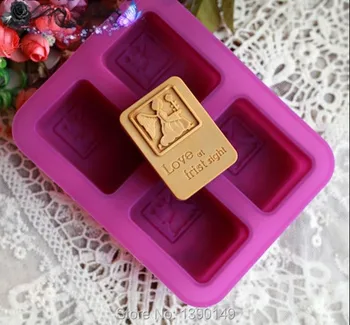 1PC Craft Art Silicone 3D handmade mold 4 holes square love at first sight silicone mould soap form nonstick angle flower
1PC Craft Art Silicone 3D handmade mold 4 holes square love at first sight silicone mould soap form nonstick angle flower