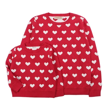 2019 Parent-child Outfits Cute Love Family Look Sweaters Family Matching Outfits Mother Kids Girls Boys Knit Sweater
2019 Parent-child Outfits Cute Love Family Look Sweaters Family Matching Outfits Mother Kids Girls Boys Knit Sweater