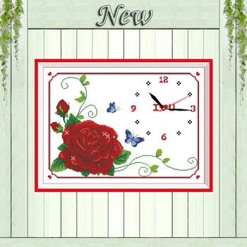 Flower dream rose love flowers clock painting counted print on canvas DMC 14CT 11CT Cross Stitch Needlework Sets Embroidery kits
Flower dream rose love flowers clock painting counted print on canvas DMC 14CT 11CT Cross Stitch Needlework Sets Embroidery kits