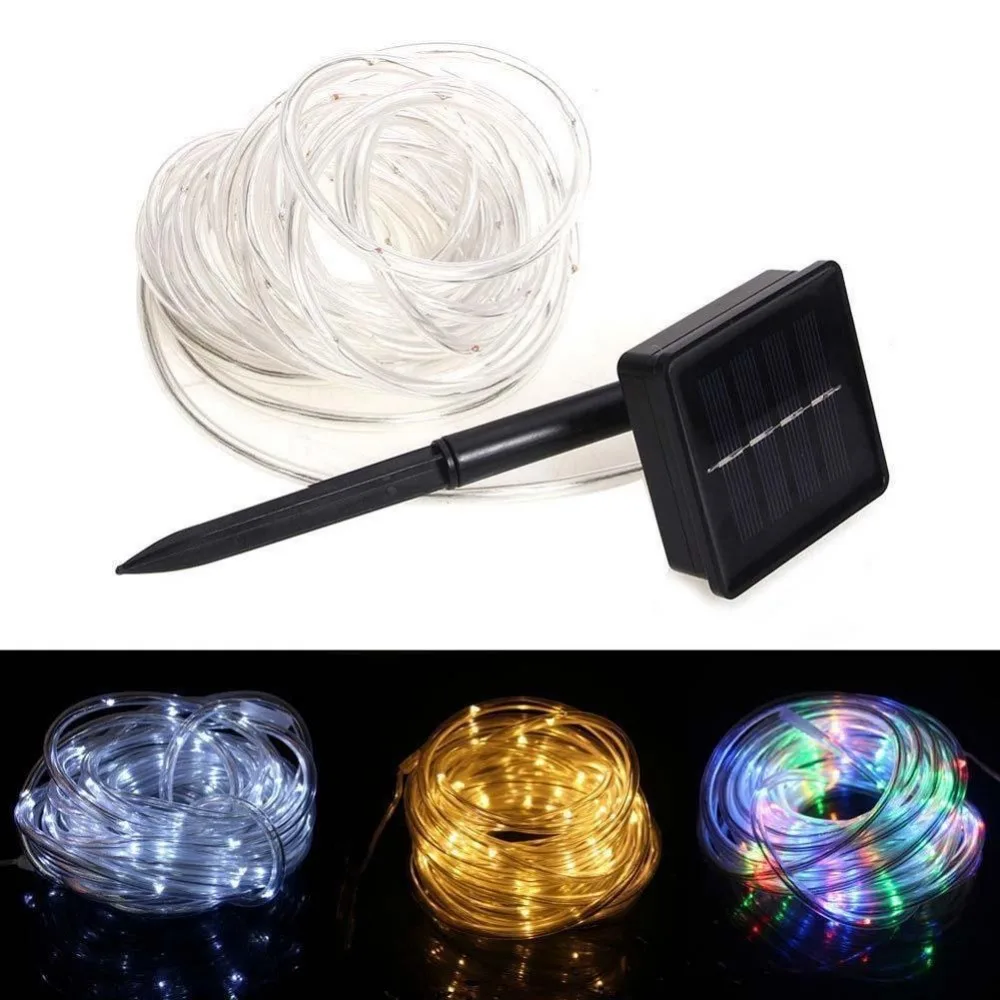 50 LED Solar lights 23ft solar powered rope tube light strip waterproof outdoor garden
50 LED Solar lights 23ft solar powered rope tube light strip waterproof outdoor garden
