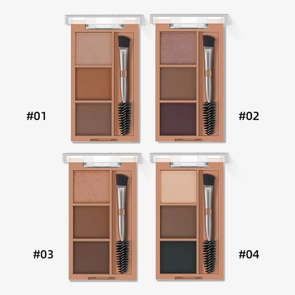 Make Individual Character Eyebrow Makeup 3 Color Eyebrow Powder Combination Professional Waterproof Makeup Eye Shadow With Brush
Make Individual Character Eyebrow Makeup 3 Color Eyebrow Powder Combination Professional Waterproof Makeup Eye Shadow With Brush