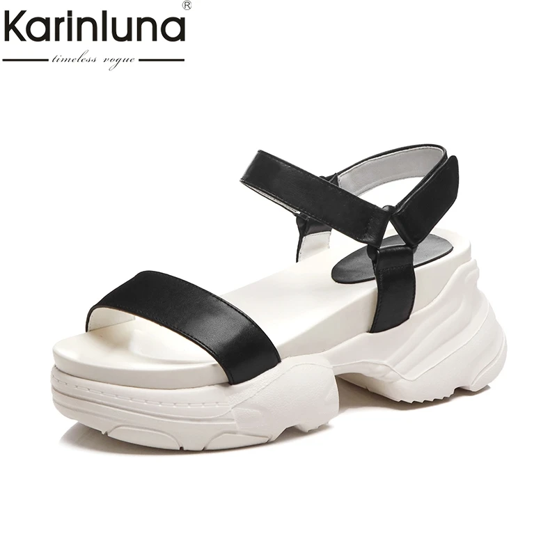 KarinLuna Fashion Comfortable Platform Summer Sandals Woman Shoes Leisure chunky high Heels casual Shoes Women Sandals
KarinLuna Fashion Comfortable Platform Summer Sandals Woman Shoes Leisure chunky high Heels casual Shoes Women Sandals