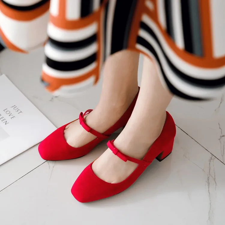 Big Size 11 12 ladies high heels women shoes woman pumps Rough-heeled square-headed single shoes
Big Size 11 12 ladies high heels women shoes woman pumps Rough-heeled square-headed single shoes