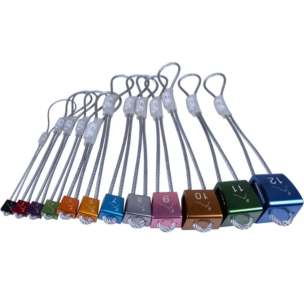 Hot forged aluminum alloy material 12PCS outdoor climbing equipment climbing rock plug fixed point rock plug
Hot forged aluminum alloy material 12PCS outdoor climbing equipment climbing rock plug fixed point rock plug