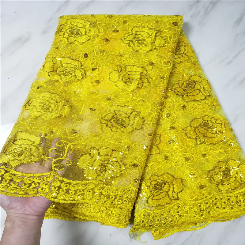 African Lace Fabrics Yellow French Lace Fabric,2019 High Quality Sequins Lace For Nigerian Women 5yard SLL80
African Lace Fabrics Yellow French Lace Fabric,2019 High Quality Sequins Lace For Nigerian Women 5yard SLL80