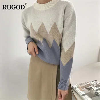 RUGOD Vintage Fashion Elegant Women Sweaters Casual O-Neck Women Pullovers Thick Knitted Warm Winter Clothes pull hiver femme
RUGOD Vintage Fashion Elegant Women Sweaters Casual O-Neck Women Pullovers Thick Knitted Warm Winter Clothes pull hiver femme