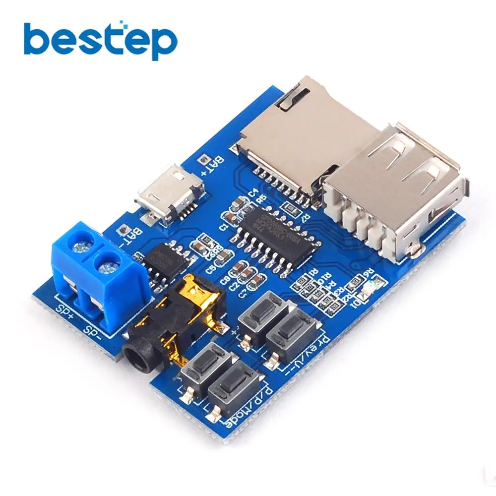 TF card U disk MP3 Format decoder board module amplifier decoding audio Player
TF card U disk MP3 Format decoder board module amplifier decoding audio Player