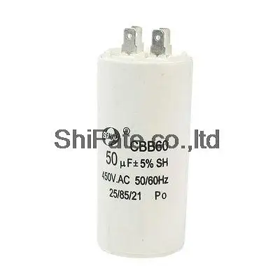 Washing Machine CBB60 Nonpolar Motor Running Capacitor AC 450V 4/6/8/10/12/14/16/20/25/30/35/40/50uf 50/60Hz
Washing Machine CBB60 Nonpolar Motor Running Capacitor AC 450V 4/6/8/10/12/14/16/20/25/30/35/40/50uf 50/60Hz