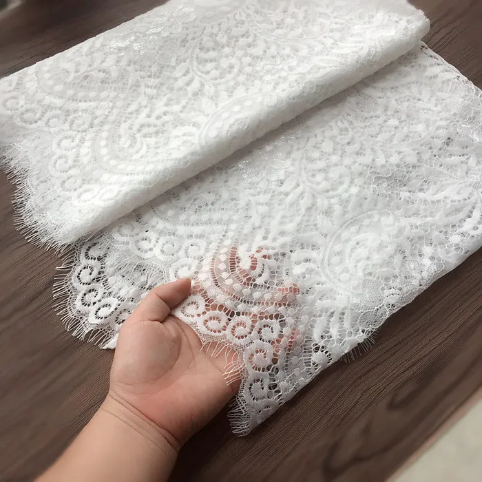 73cm width White and black Romantic Net Eyelash soft Lace Fabric Wedding dress Doll Craft 3meter
73cm width White and black Romantic Net Eyelash soft Lace Fabric Wedding dress Doll Craft 3meter