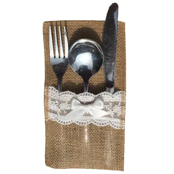 50pcs/lot Natural Burlap Cutlery Pocket Wedding Tableware Bag Jute Bags Rustic Wedding Decoration Party Centerpieces
50pcs/lot Natural Burlap Cutlery Pocket Wedding Tableware Bag Jute Bags Rustic Wedding Decoration Party Centerpieces
