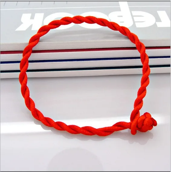 Лидер продаж модный красный браслет на веревке веревочный ручной работы