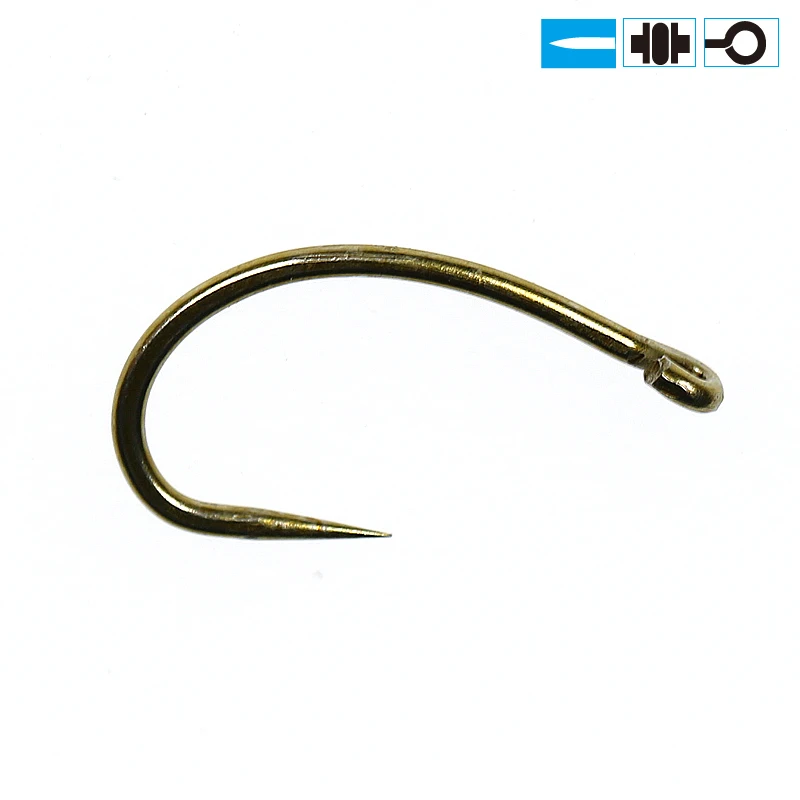 ICERIO 100PCS Fly Tying Hook Nymph Bug Shrimp Pupae Larvae Caddis Scud Flies Cezch Fish Hooks #12 Non-Barb Hook
ICERIO 100PCS Fly Tying Hook Nymph Bug Shrimp Pupae Larvae Caddis Scud Flies Cezch Fish Hooks #12 Non-Barb Hook