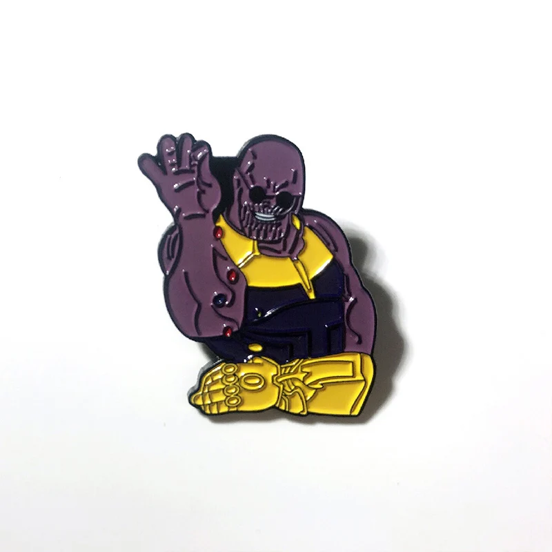 movie Avengers Endgame Cosplay Prop Thanos Sprinkle salt Brooch Pin Accessories Film and television commemorative badge
movie Avengers Endgame Cosplay Prop Thanos Sprinkle salt Brooch Pin Accessories Film and television commemorative badge