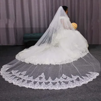Cover Face 2 Layers Cathedral Wedding Veil with Bling Sequins Lace Appliques 3 M 2T Bridal Veil with Comb Velo Novia
Cover Face 2 Layers Cathedral Wedding Veil with Bling Sequins Lace Appliques 3 M 2T Bridal Veil with Comb Velo Novia