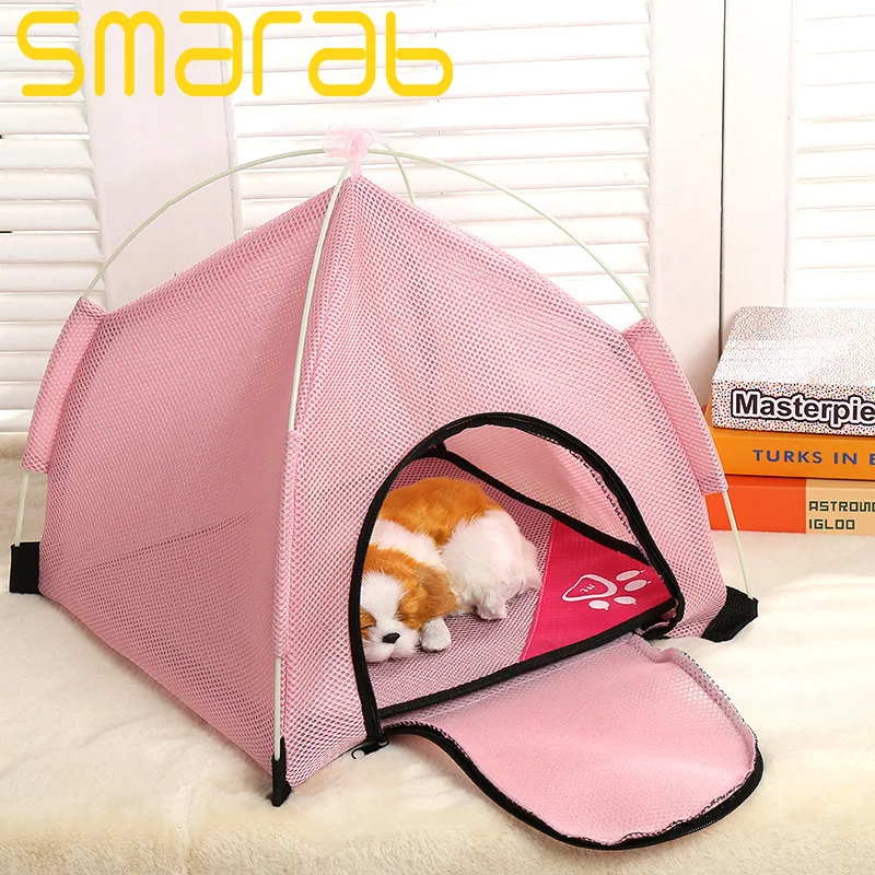 Summer Breathable Cat House Mat Cat Cave House Pet Bed Pet Dog House Lovely Soft Suitable Pet Dog Cushion Cat Bed House