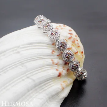 HERMOSA Beautifully Charming Multi-precious Stone Bracelet Garnet Silver Color 7 inch 18CM
HERMOSA Beautifully Charming Multi-precious Stone Bracelet Garnet Silver Color 7 inch 18CM