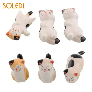 Japanese Style Ceramic Chopsticks Holder Stand 6pcs/Set Cute Cat Design Chopstick Rack Forks Holder Art Craft Tableware Decor
Japanese Style Ceramic Chopsticks Holder Stand 6pcs/Set Cute Cat Design Chopstick Rack Forks Holder Art Craft Tableware Decor