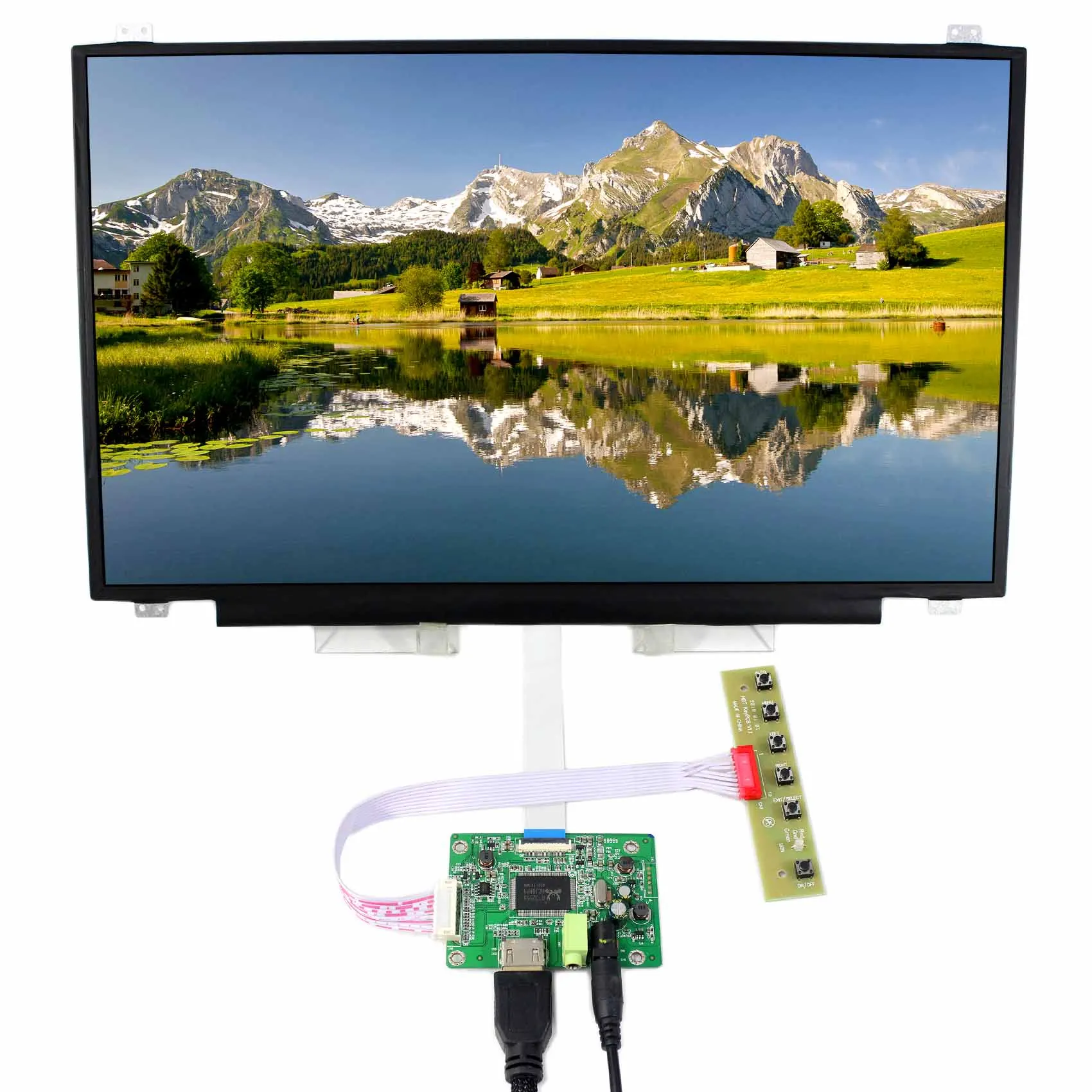 Фото H DMI ЖК-дисплей плата контроллера VS-RTD2556H-V1 с 17 3 дюймов 1920x1080 N173HCE-E31 LP173WF4 IPS Экран |