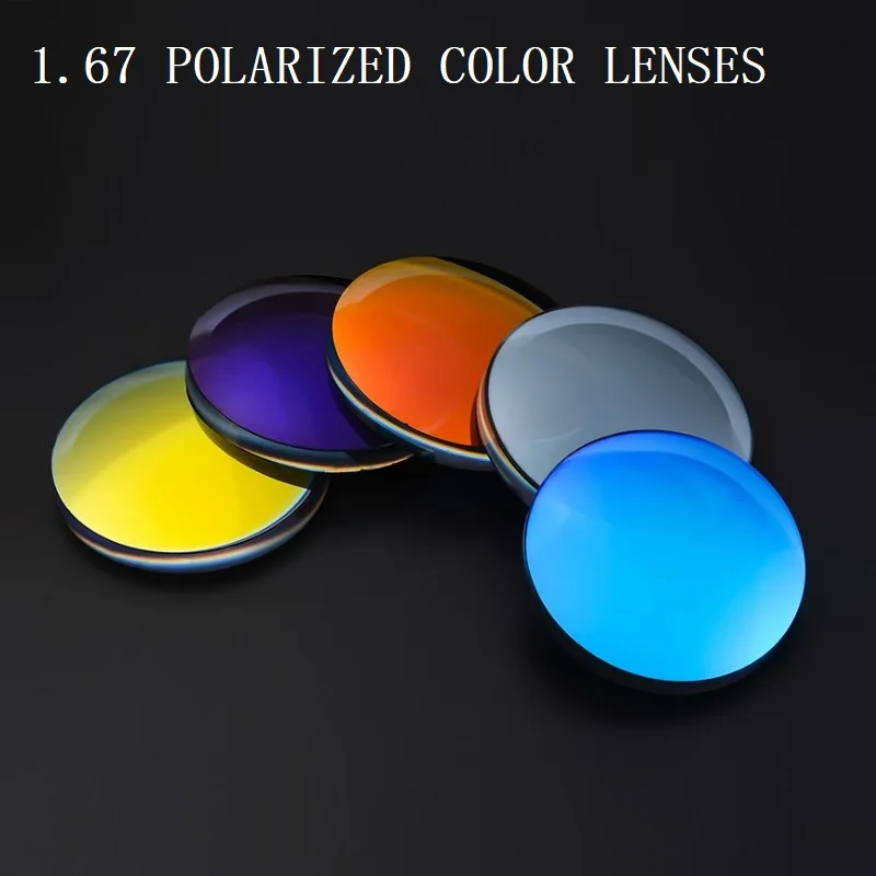 1.67 Polarized colorful spherical brand myopia sunglasses prescription lenses UV400 goggles optical glass lenses for sunglasses
1.67 Polarized colorful spherical brand myopia sunglasses prescription lenses UV400 goggles optical glass lenses for sunglasses