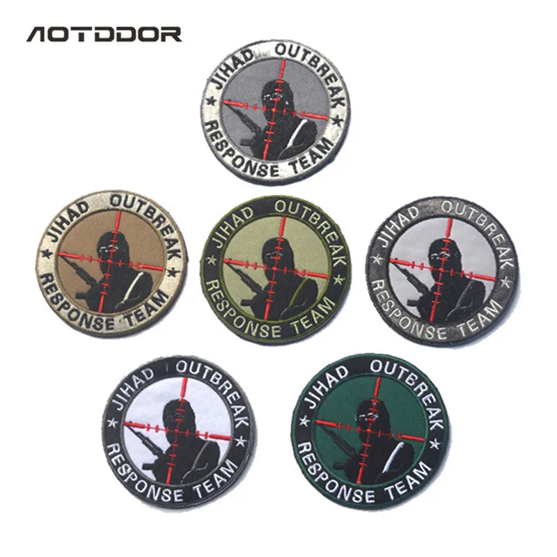 JIHAD OUTBREAK RESPONSE TEAM Tactical Badge Morale Patches Hook & Loop 3D 100% Embroidery Military Army Badges
JIHAD OUTBREAK RESPONSE TEAM Tactical Badge Morale Patches Hook & Loop 3D 100% Embroidery Military Army Badges