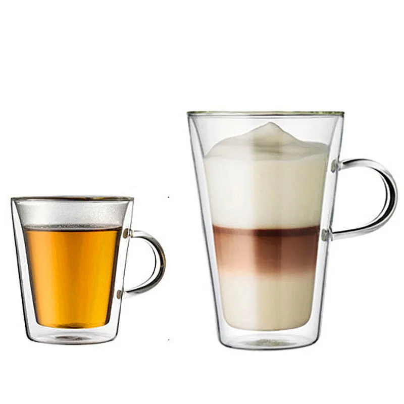 200ml 400ml Handmade Heat Resistance Clear Double Wall Glass Coffee Mug Tea Milk Juice Cup WaterBeer Drinking Mug Drinkware
200ml 400ml Handmade Heat Resistance Clear Double Wall Glass Coffee Mug Tea Milk Juice Cup WaterBeer Drinking Mug Drinkware