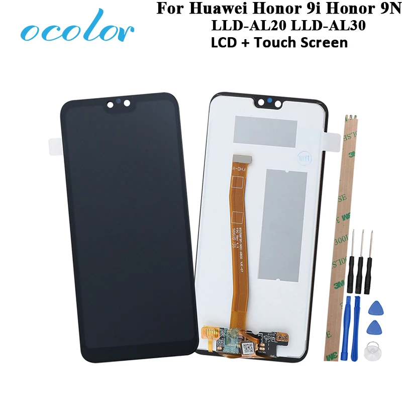 ocolor For Huawei Honor 9i 2018 LCD Honor 9N LLD-AL20 LLD-AL30 Touch Screen Digitizer Assembly Replacement With Tools +Adhesive
ocolor For Huawei Honor 9i 2018 LCD Honor 9N LLD-AL20 LLD-AL30 Touch Screen Digitizer Assembly Replacement With Tools +Adhesive