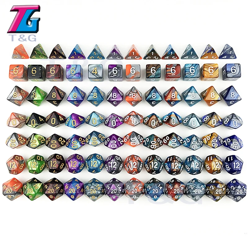 7PCS/ Set RPG Dungeons and Dragons Board Game Dnd Two Color Special Dice Sets Tabletop for Entertainment
7PCS/ Set RPG Dungeons and Dragons Board Game Dnd Two Color Special Dice Sets Tabletop for Entertainment