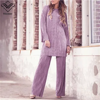 Wechery Striped Abaya Set for Women Jilbab Turkish Islamic Clothing Black Purple Green Grey Plus Size Tops Pants
Wechery Striped Abaya Set for Women Jilbab Turkish Islamic Clothing Black Purple Green Grey Plus Size Tops Pants